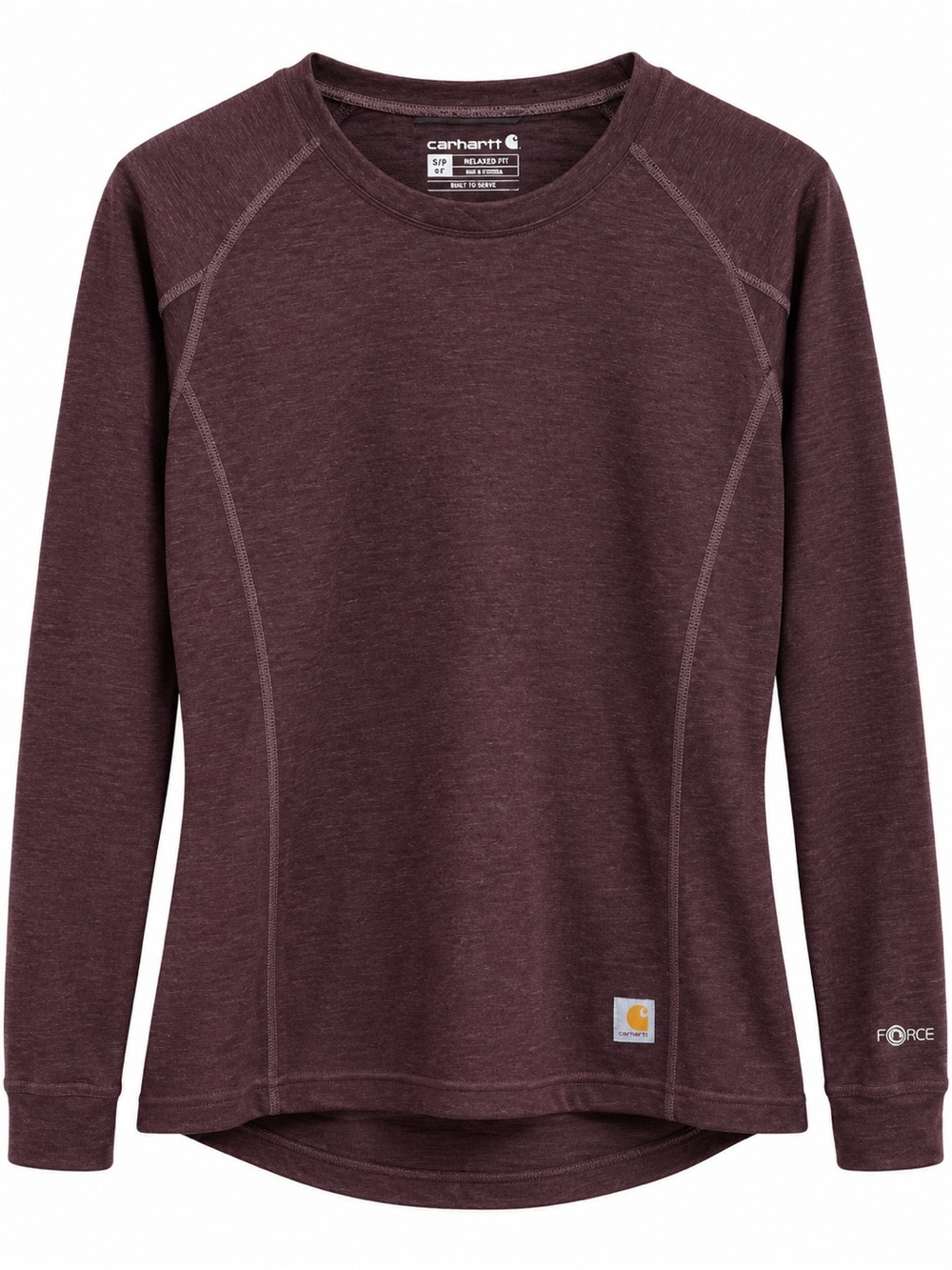 Carhartt Women's Maroon Crewneck Sweatshirt